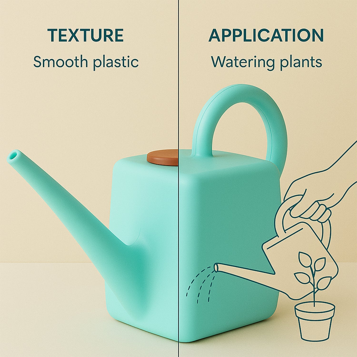 2 Litre Heavy-Duty Plastic Gardening Watering Can with Long Spout & Ergonomic Handle 2 Litre Heavy-Duty Plastic Gardening Watering Can with Long Spout & Ergonomic Handle